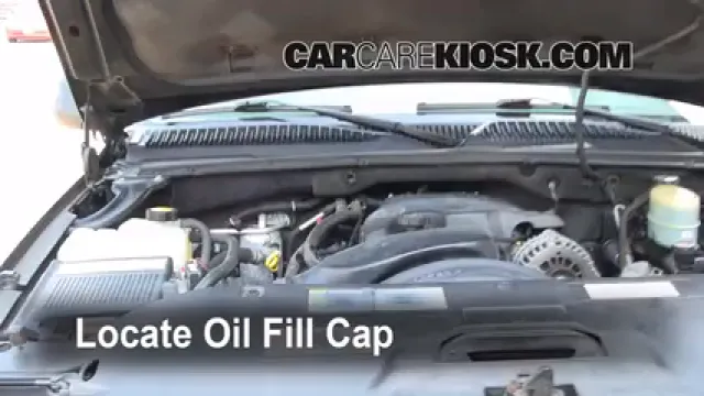 2002 GMC Yukon XL 2500 SLT 8.1L V8 Oil Add Oil
